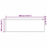 thumbnail of vidaXL Gordijnen met gordijnen Bloemen Wit 300 x 100 cm Polyester