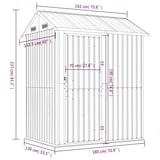 thumbnail of vidaXL Gartenhaus Anthrazit 192x152,5x237 cm Verzinkter Stahl