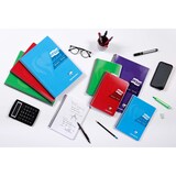 thumbnail of Clairefontaine 5x Spiralbuch A4, 90 Blatt 90g, abtrennbar + mikroperforiert, liniert mit Rand, EUROPA GLOSSY - Rot 5805Z