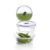 thumbnail of Lot de 3 boites Pure Box Active - Rond - Verre trempé - Hermétique et Extra résistant - 92 + 67 + 42 cl