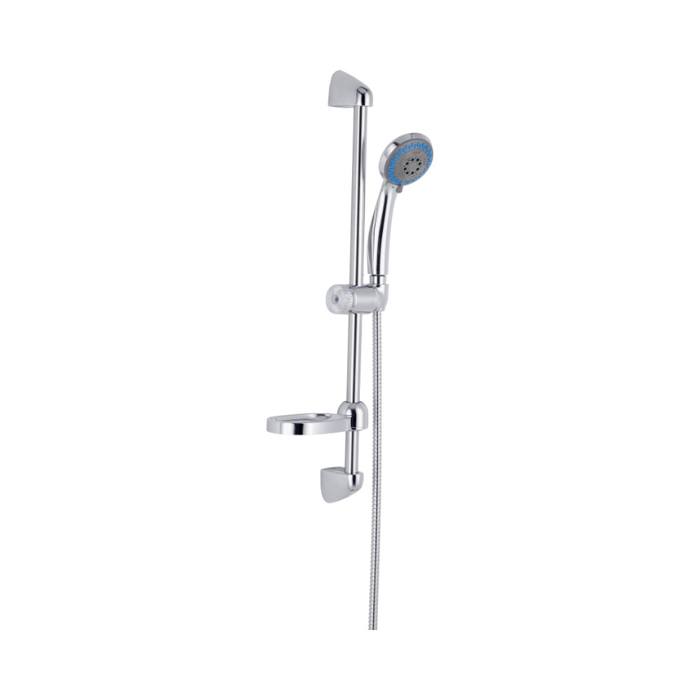 Saliscendi in acciaio regolabile con doccetta multifunzione 3 getti per bagno
