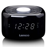 thumbnail of Lenco CR-12BK - FM-Radiowecker mit Nachtlicht - Schwarz