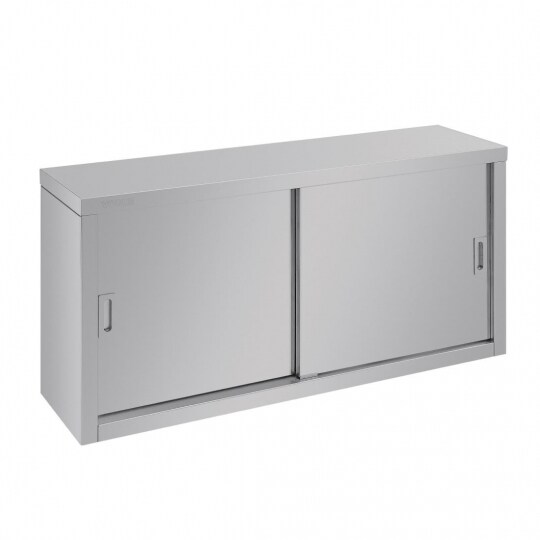 Armario colgante de acero inoxidable con puertas correderas 1400mm - Materiel Horeca