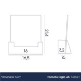 thumbnail of Danieli Store | Expositor A5 portafolletos de mesa en metacrilato | Expositor de mesa | Expositor para volantes y tarjetas (5 Uds.)