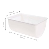 thumbnail of GILAC Bac grand volume semi-cylindrique - 220 L - Blanc G145321