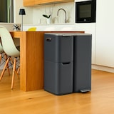 thumbnail of Kitchen Move Cestino a pedale raccolta differenziata HAJA grigio 60L Acciaio inossidabile grigio