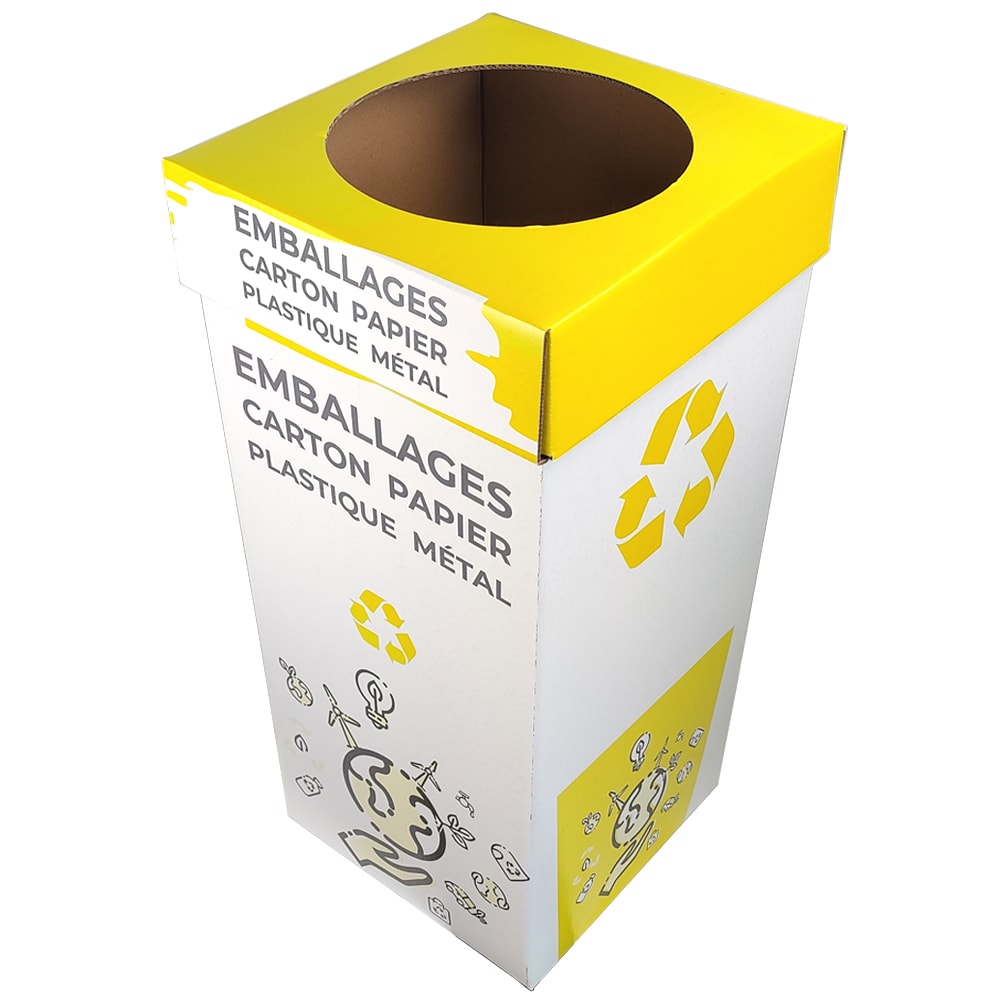 Conteneur Carton Jaune - Tri Selectif - 2e Edition
