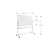 thumbnail of ALLboards Lavagna Magnetica cancellabile a secco mobile a due lati e supporto orientabile su rotelle 180×120 cm