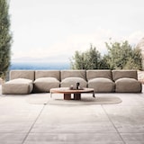 thumbnail of Conjunto de jardín modular 5 plazas con chaise longue beige