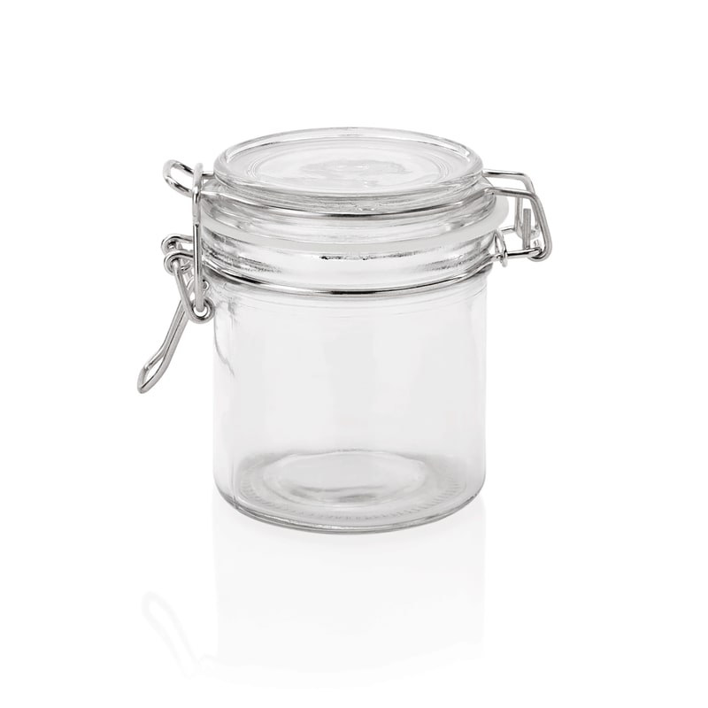 34x Bügelverschlussglas Deckel mit Dichtung 300 ml Einmachglas Ø 8,5 cm