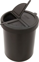 thumbnail of PROREGAL Stillvoller runder Metall Papierkorb | 15 Liter, HxØ 30,5x25,5cm | Schwarz