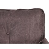 thumbnail of 3er-Sofa HWC-J19, Couch Klappsofa Lounge-Sofa, Schlaffunktion 203cm ~ Stoff/Textil braun