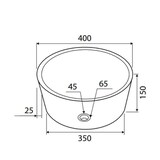 thumbnail of Lavabo Tondo Per Bagno In Marmo Naturale Color Crema
