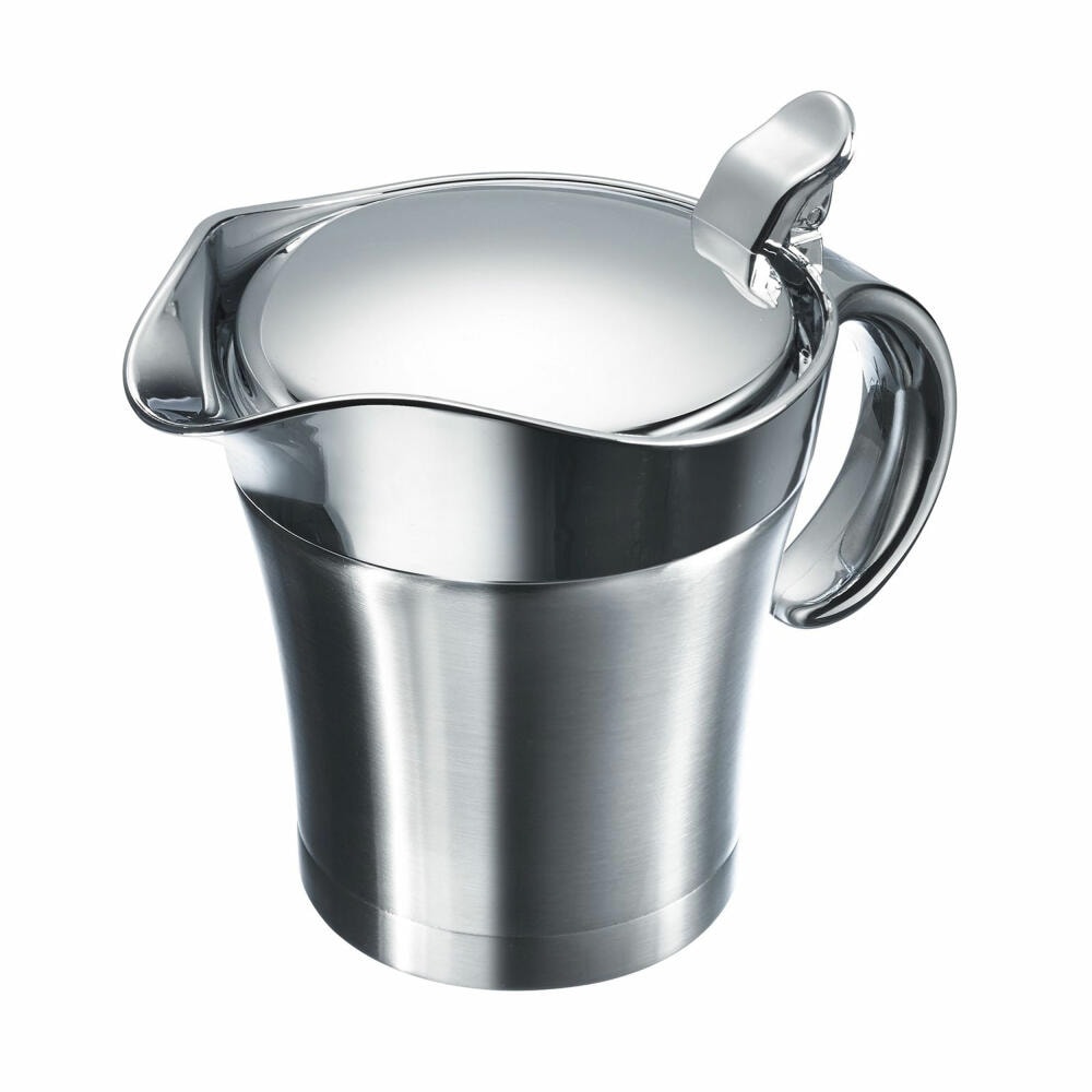 Westmark Thermo-Sauciere mit Klappdeckel, Füllvolumen: 0,5 l, Rostfreier Edelstahl/Kunststoff, Farbe: Silber, 62242260