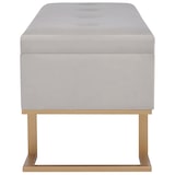 thumbnail of Helloshop26 - Bank mit Staufach 105 cm grauer Samt 02_0010879