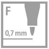 thumbnail of STABILO Folienschreiber OHPen 852/40 F 0,7mm rot