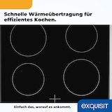 thumbnail of Exquisit Induktions-Standherd EHI 60-3.1 Inox | Energieeffizienzklasse A | 64,3 l Garraum | Glaskeramik Kochfeld | Induktions-Standherd 60 cm