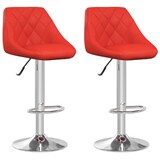 thumbnail of vidaXL Barhocker 2 Stk. Rot Kunstleder