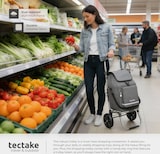 thumbnail of tectake Carro de la compra Shopper 3 en 1 plegable con bolsa térmica compartimentos aluminio gris 41x38.5x88.5-98.5cm 56L