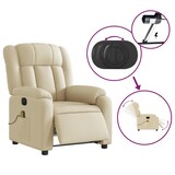 thumbnail of vidaXL Massagesessel Elektrisch Creme Stoff