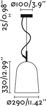 thumbnail of studio 290, rosafarbene metallpendelleuchte, faro barcelona