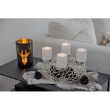 thumbnail of Adventskranz Milano, Edelstahl glänzend vernickelt, Ø 28 cm, für Stumpenkerzen ø 6 cm