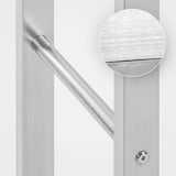 thumbnail of Porte-bûches Keri en acier inoxydable Acier inoxydable/25x80x125 cm