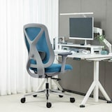 thumbnail of Ergonomischer Bürodrehstuhl, 4D-Armlehnen und atmungsaktive, schwenkbare Rückenlehne, Lendenwirbelstütze und höhenverstellbar – ZIK