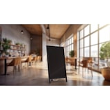 thumbnail of ALLboards Kundenstopper, SCHWARZ, Aufsteller mit Kreidefläche, einseitig 78×44 cm, Werbeaufsteller