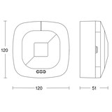 thumbnail of Steinel Präsenzmelder HF 360 AP WS COM1 751302