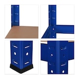 thumbnail of Helloshop26 - Schwerlastregal mit Clip-Aufbewahrung für Keller oder Garage 180 cm blauer Stahl 13_0001058