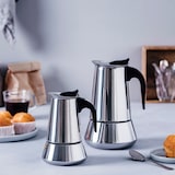 thumbnail of Lacor – 62036 – italienische Kaffeemaschine Milan, Express-Kaffeemaschine, Edelstahl 18/10, Fassungsvermögen für 6 Tassen