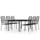 thumbnail of Helloshop26 - Juego de comedor de jardín de 7 piezas negro 02_0014007