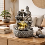 thumbnail of Brunnen LED Buddhafigur Kaskaden Zimmerbrunnen H: 25cm Tischbrunnen