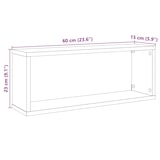 thumbnail of vidaXL Wandschappen kubus 4 st 60x15x23 cm hout artisanaal eiken