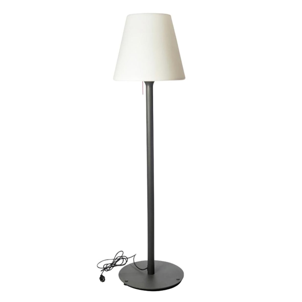 Lumisky Lampadaire d'extérieur filaire STANDY E27 H180cm Acier Gris