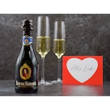 thumbnail of Geschenkset "von Herzen" | Geschenkkorb gefüllt mit Lindt Pralinen, Schokolade, Sekt & Grußkarte