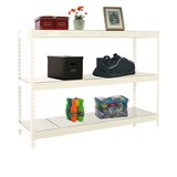 thumbnail of SimonRack Industrieregal, 2000x2100x900 mm, 500 kg am Biegepunkt, 3 Metallböden, Garagenregal, Weiss/Verzinkt- Simonforte