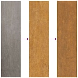 thumbnail of Puerta de jardín acero corten diseño cuadrado 85x150 cm