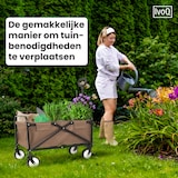 thumbnail of IvoQ Opvouwbare Bolderkar – Bruin – Stevig Stalen Frame – Draagvermogen 80 kg – Compact & Lichtgewicht – Ideaal voor Strand, Camping, Tuin & Boodschap