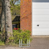 thumbnail of Relaxdays Fahrradständer Boden, für 2 Fahrräder, bis 60 mm Reifenbreite, Metall, Garage, Fahrrad-Aufstellständer, silber