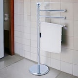 thumbnail of Stand porta asciugamani moderno h90 cm da bagno in acciaio inox