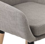 thumbnail of Barhocker MIRID - Stoff Grau 51x50x101 cm | Barstuhl Mit Lehne Tresenhocker Tresenstuhl Kneipenhocker Kneipenstuhl