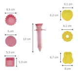 thumbnail of Set de 7 ustensiles de pâtisserie avec stylo de décoration et mini moules Fackelmann Mini Monsters
