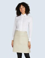 thumbnail of BRUSSELS - Short Recycled Bistro Apron with Pocket: One Size / Grey