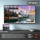 thumbnail of Primewire 8k HDMI Kabel 2.1, Ultra High Speed II mit Ethernet, 8K UHD II, 3D TV, eARC, HDR10+ - 4320p 120 Hz mit DSC, 7680 x 4320, Nylonmantel - 5 m