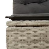 thumbnail of vidaXL 7-teiliges Garten-Sofa-Set mit Kissen Hellgrau Poly Rattan