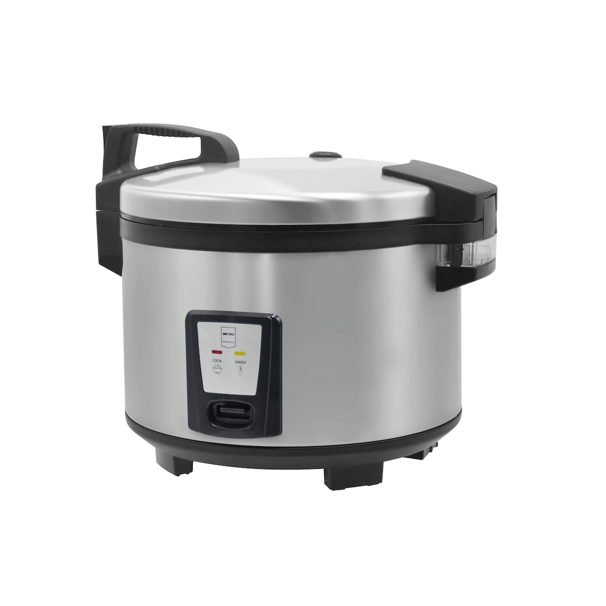 METRO PROFESSIONAL Panela de arroz GRC1008, aço inoxidável/ plástico, 1250 W, 8 L, prateado