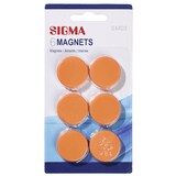 thumbnail of SIGMA Magnete, Polystyren, Ø 3.2 cm, orange, 6 Stück