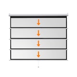 thumbnail of celexon basic line Rolloleinwand 200 x 200cm,Leinwand Format 1:1 , Heimkino Leinwand, Beamerleinwand,3D Leinwand,Full HD Leinwand, Leinwand Beamer